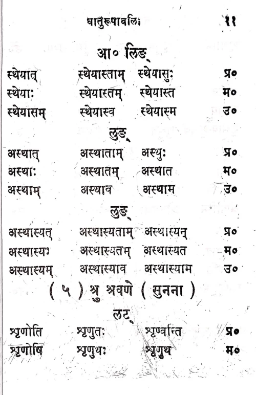 Dhatu Rupavali (Saral)